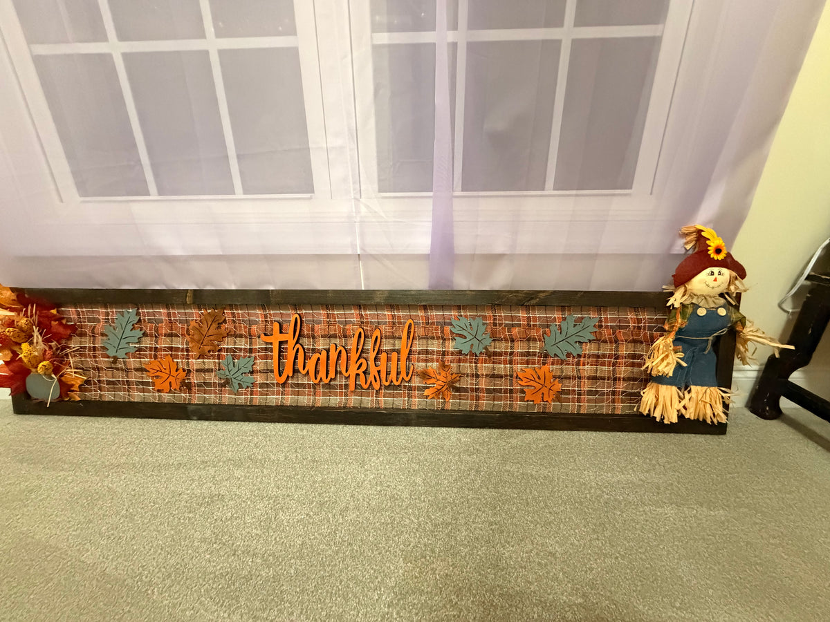 🍂 Custom Handmade Fall "Thankful" Sign 🍂
