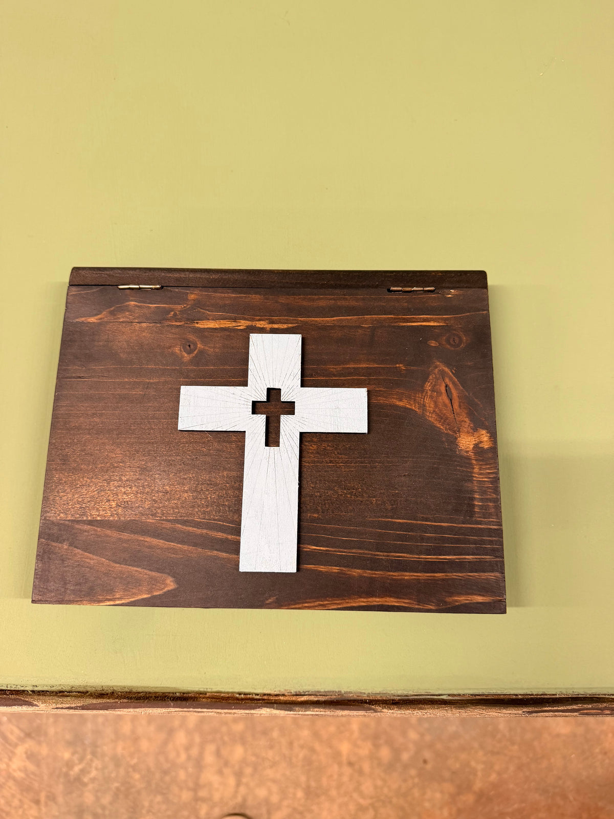 Handmade Cross Keepsake Box