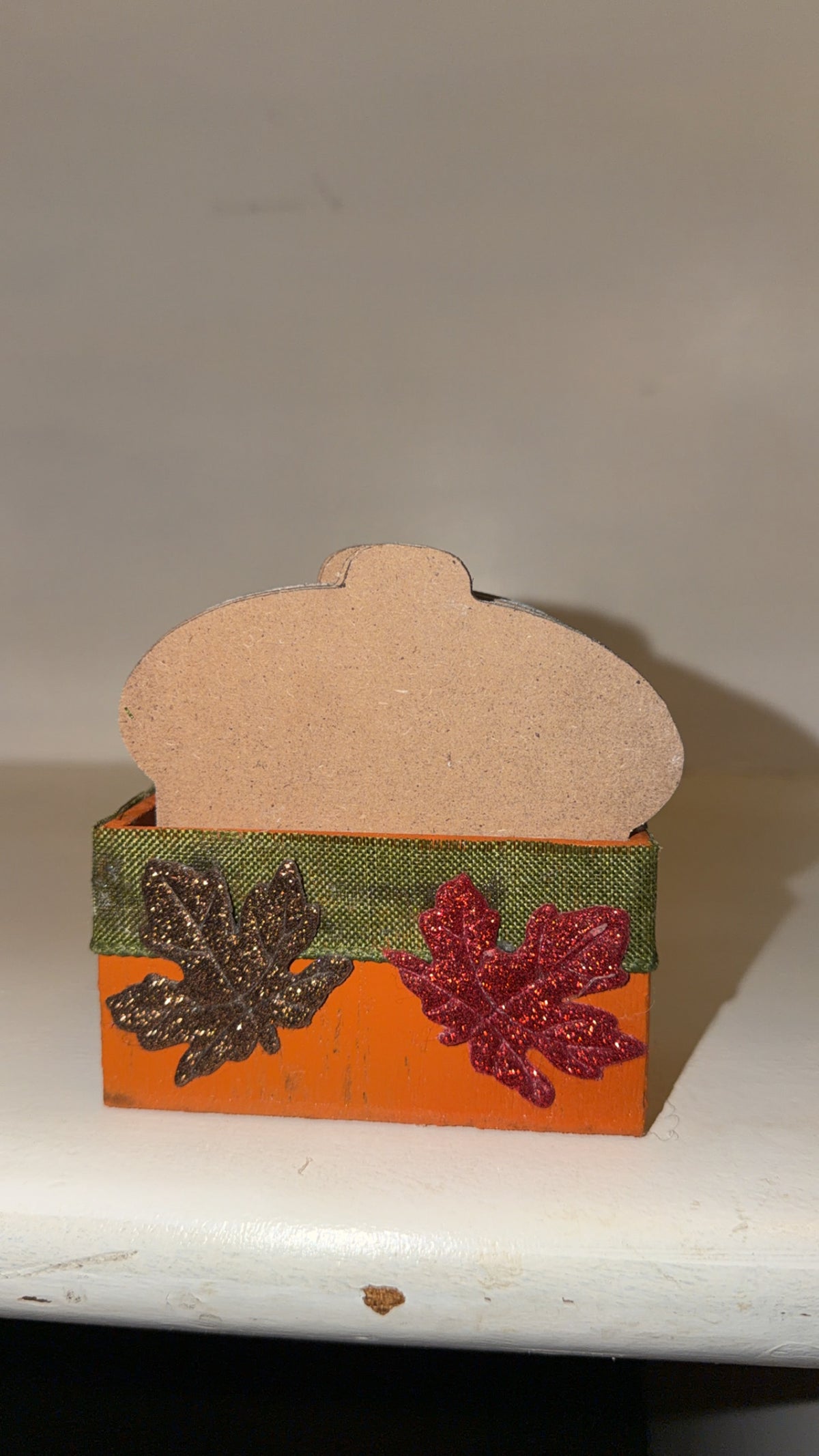 Custom Made Cream Acorn Coaster Set