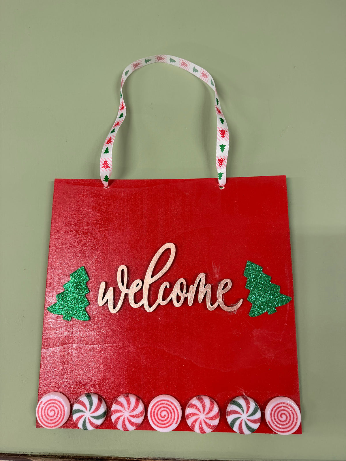 Christmas Tree Door Sign