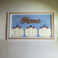 Three Pumpkin Home Sign