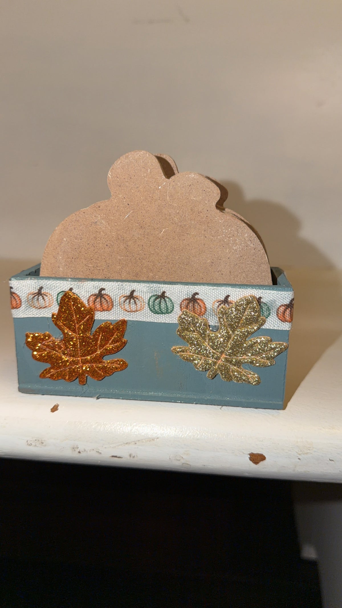 Custom Made Orange Cream Coaster Set (4)