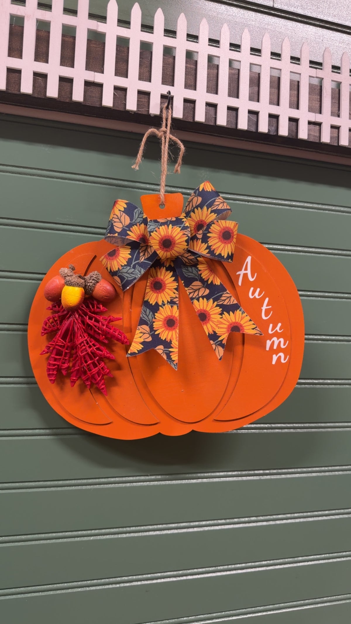 Custom Made Autumn Pumpkin Sign