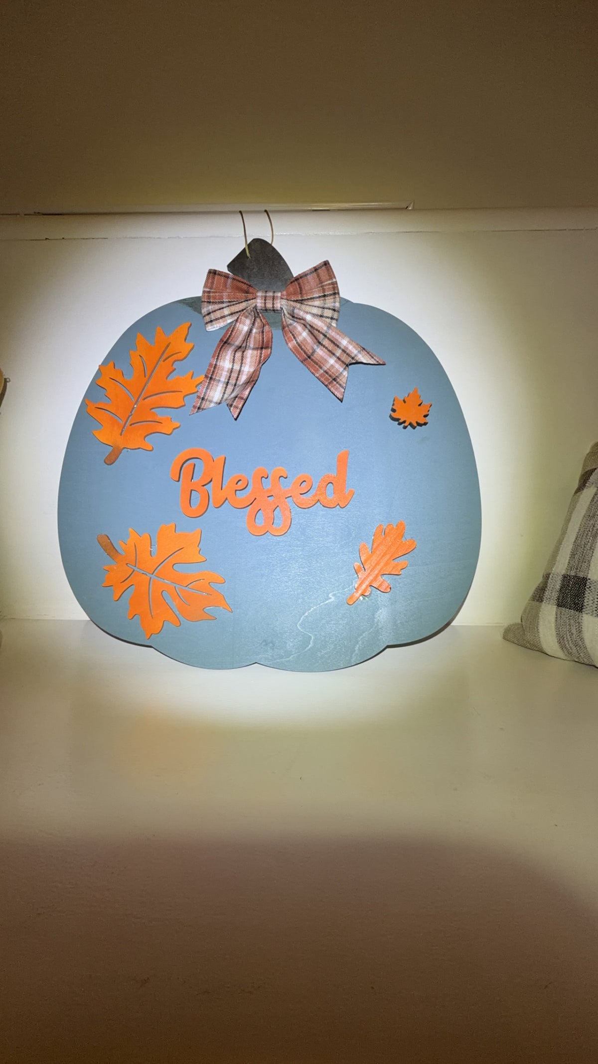 Custom Made Pumpkin Door Sign