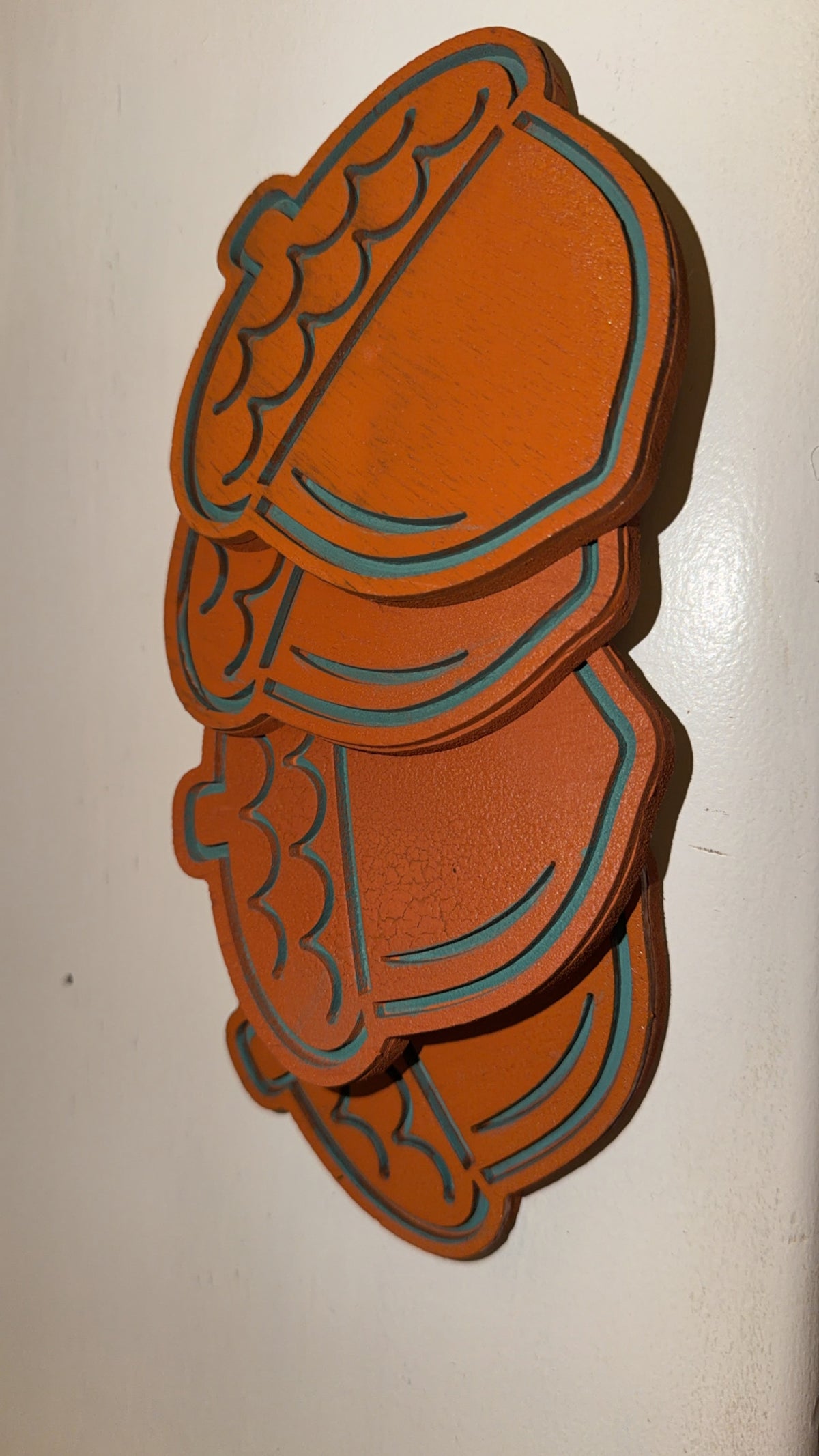 Custom Made Fall Acorn Orange Coaster Set (4)