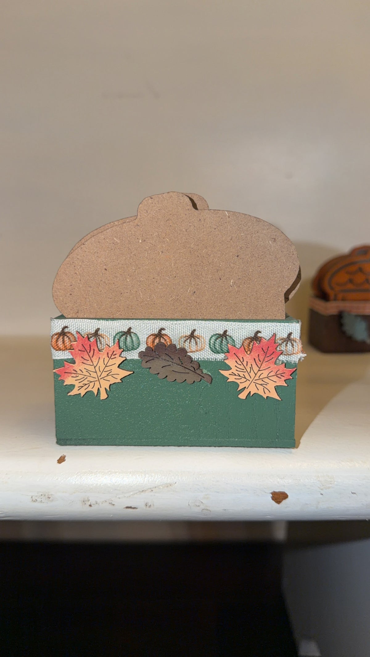 Custom Made Fall Acorn Coaster Set (4)