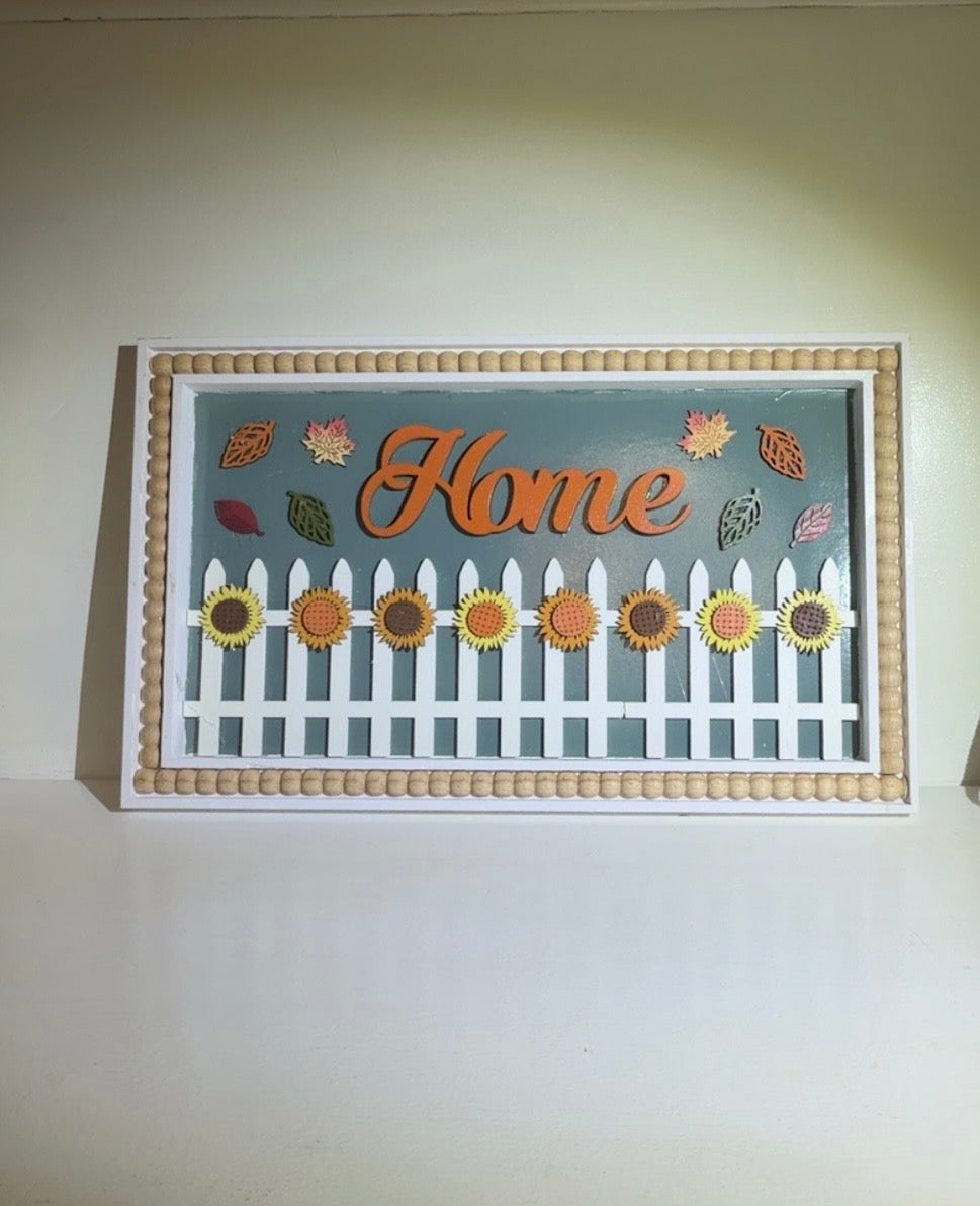 Custom Made Home Sunflower Fall Sign 🍁