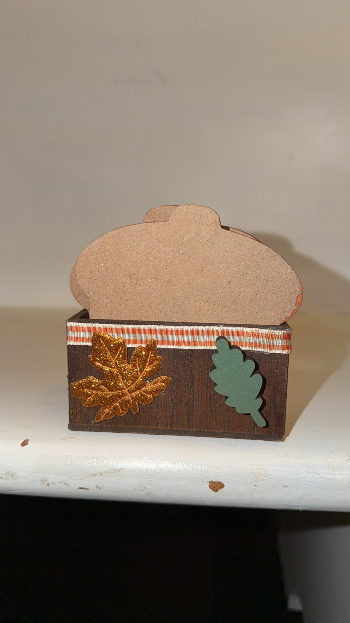 Custom Made Fall Acorn Orange Coaster Set (4)