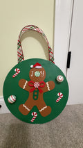 🍪🎄 Custom Gingerbread Joy Door Hanger 🎄🍪