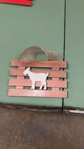 Goat on a Fence Decor