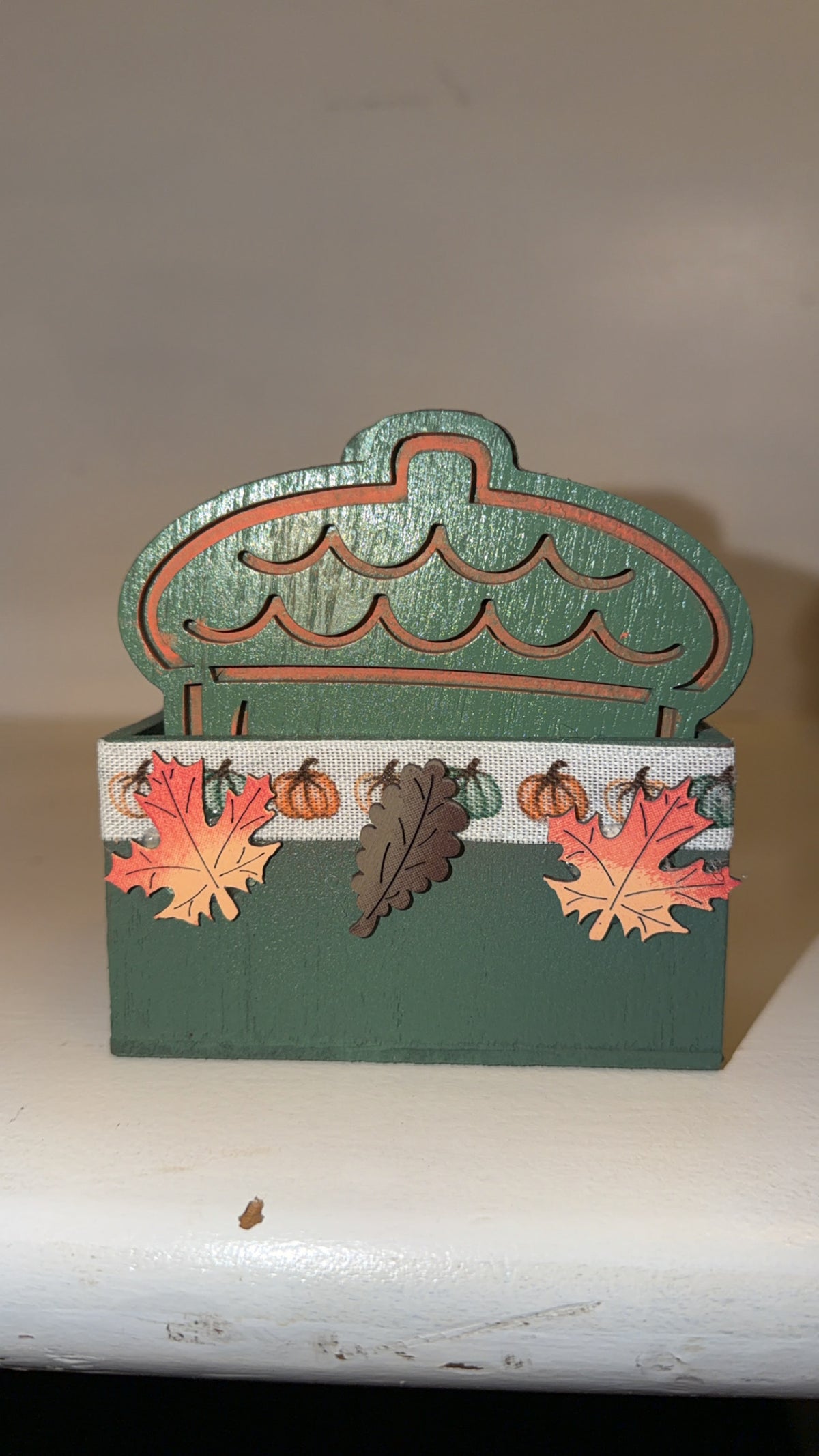 Custom Made Fall Acorn Coaster Set (4)