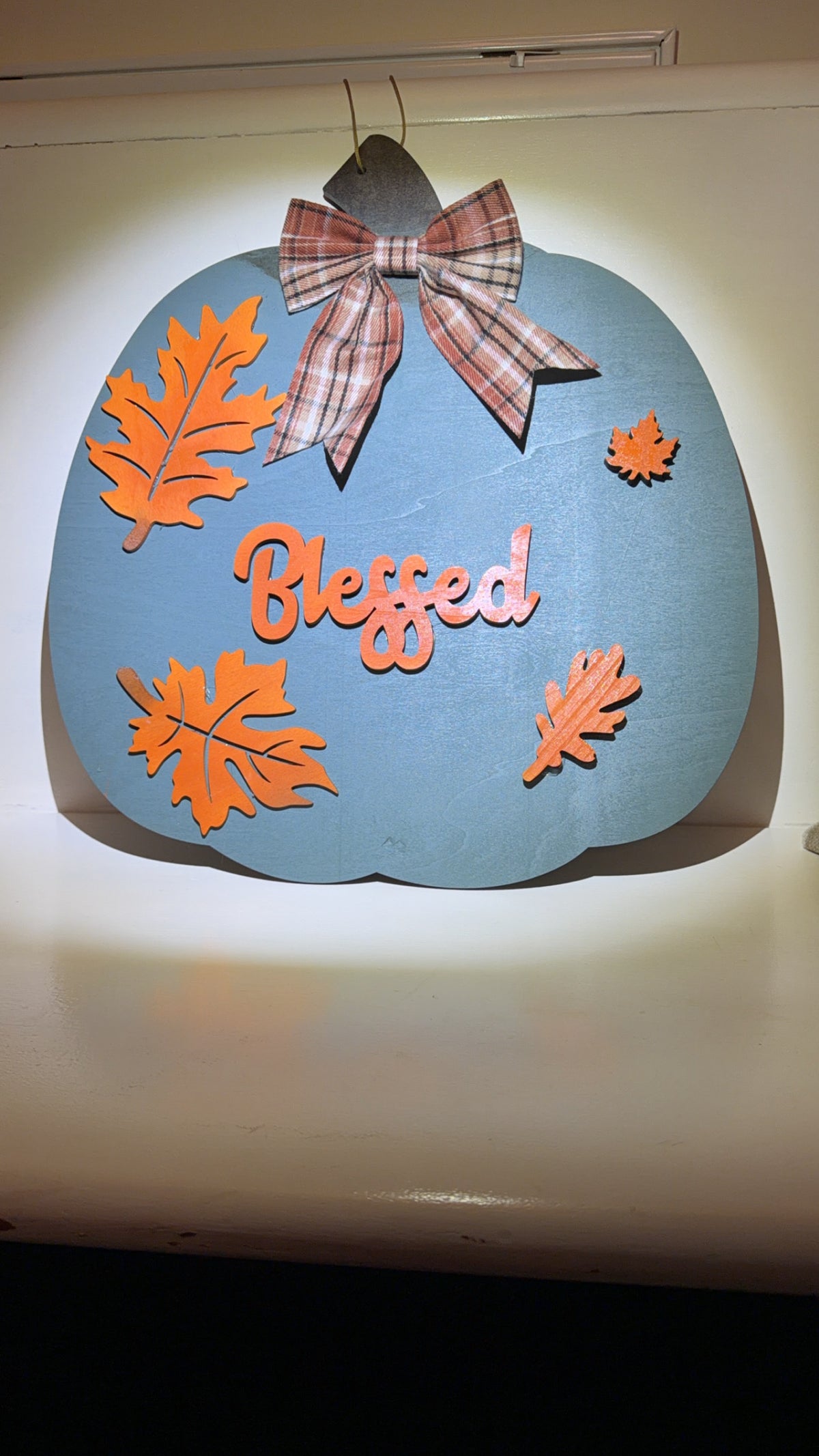Custom Made Pumpkin Door Sign