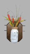 Farmhouse Hanging Mason Jar Set with Flowers