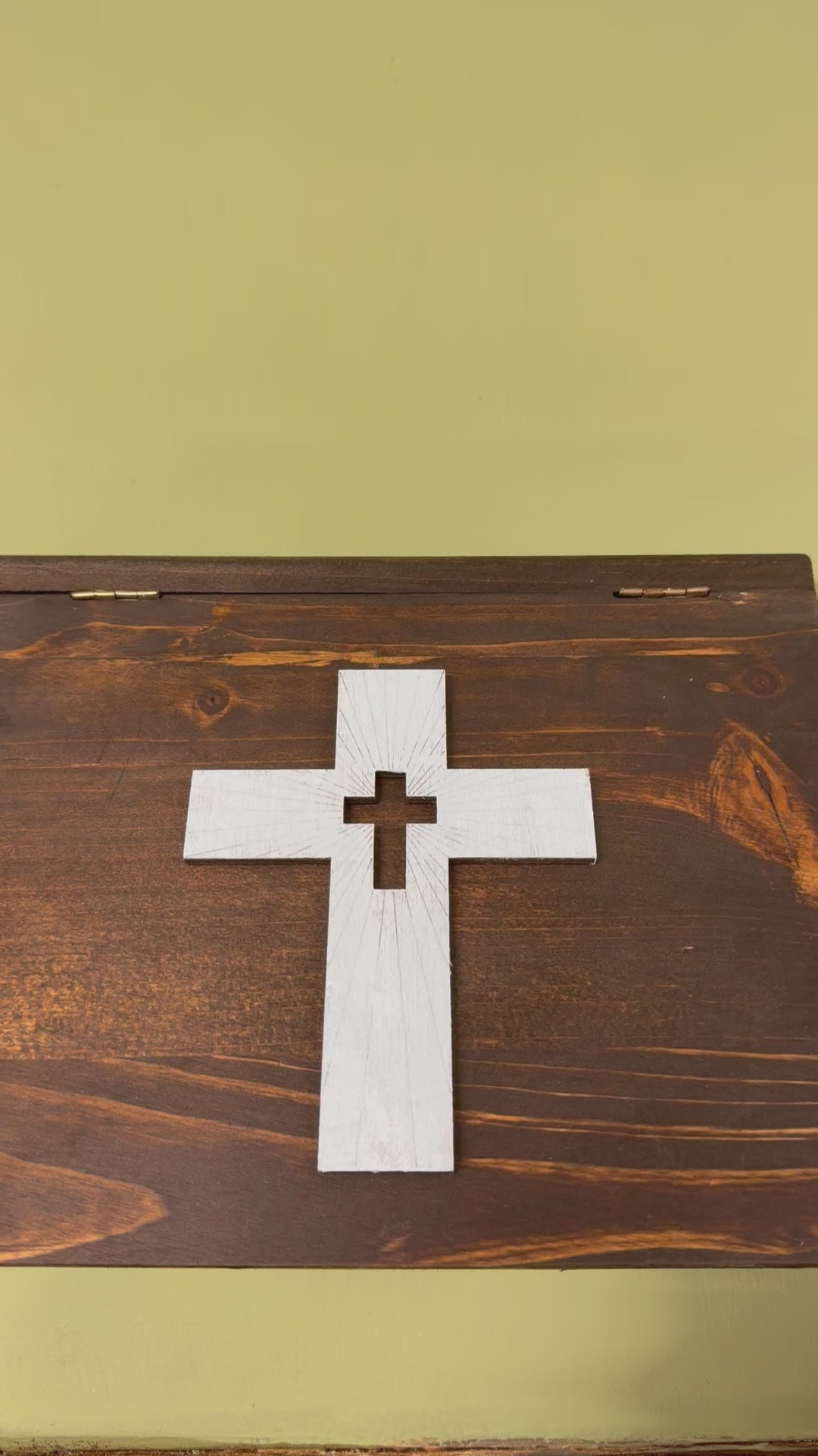 Handmade Cross Keepsake Box