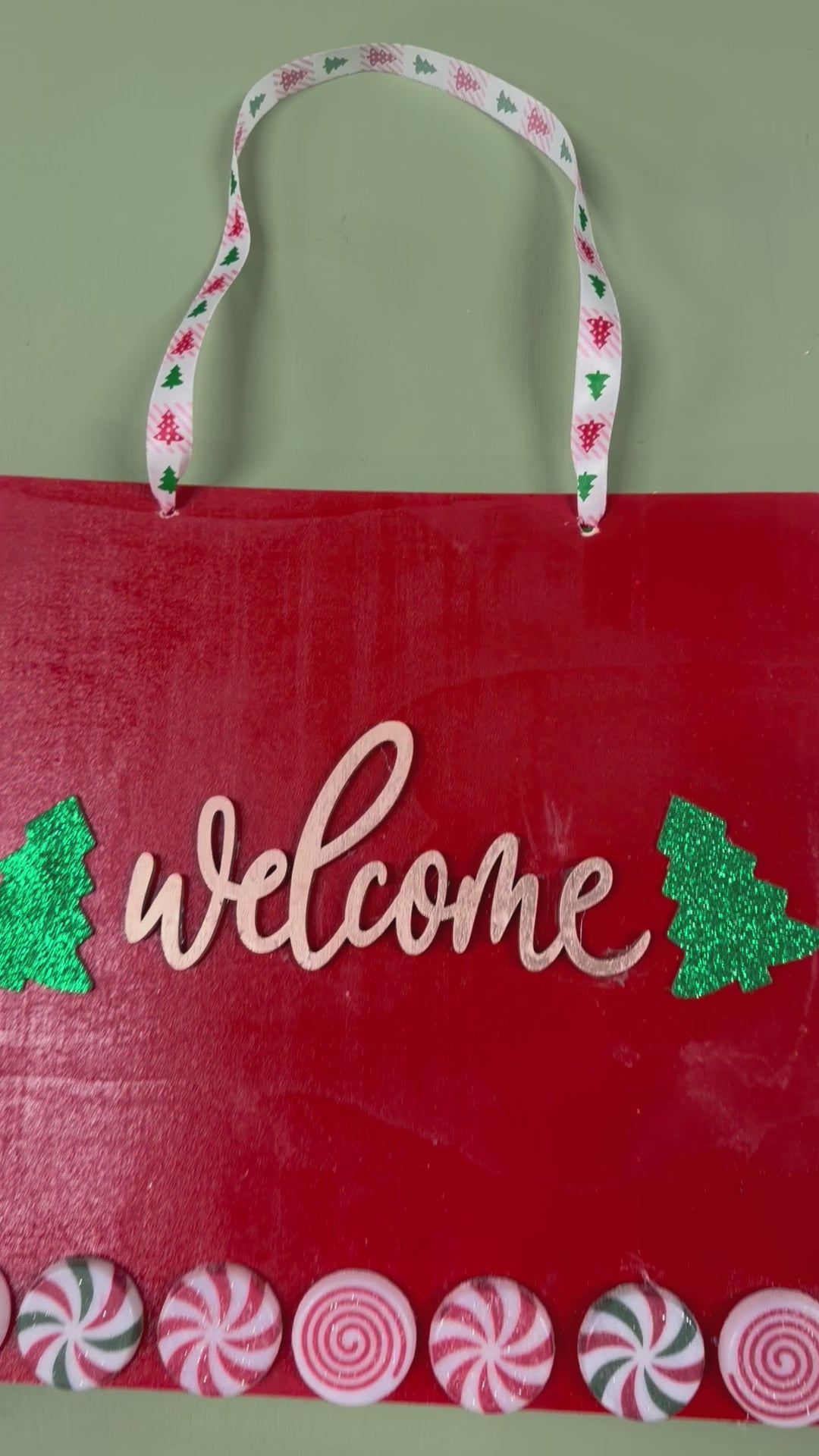Christmas Tree Door Sign