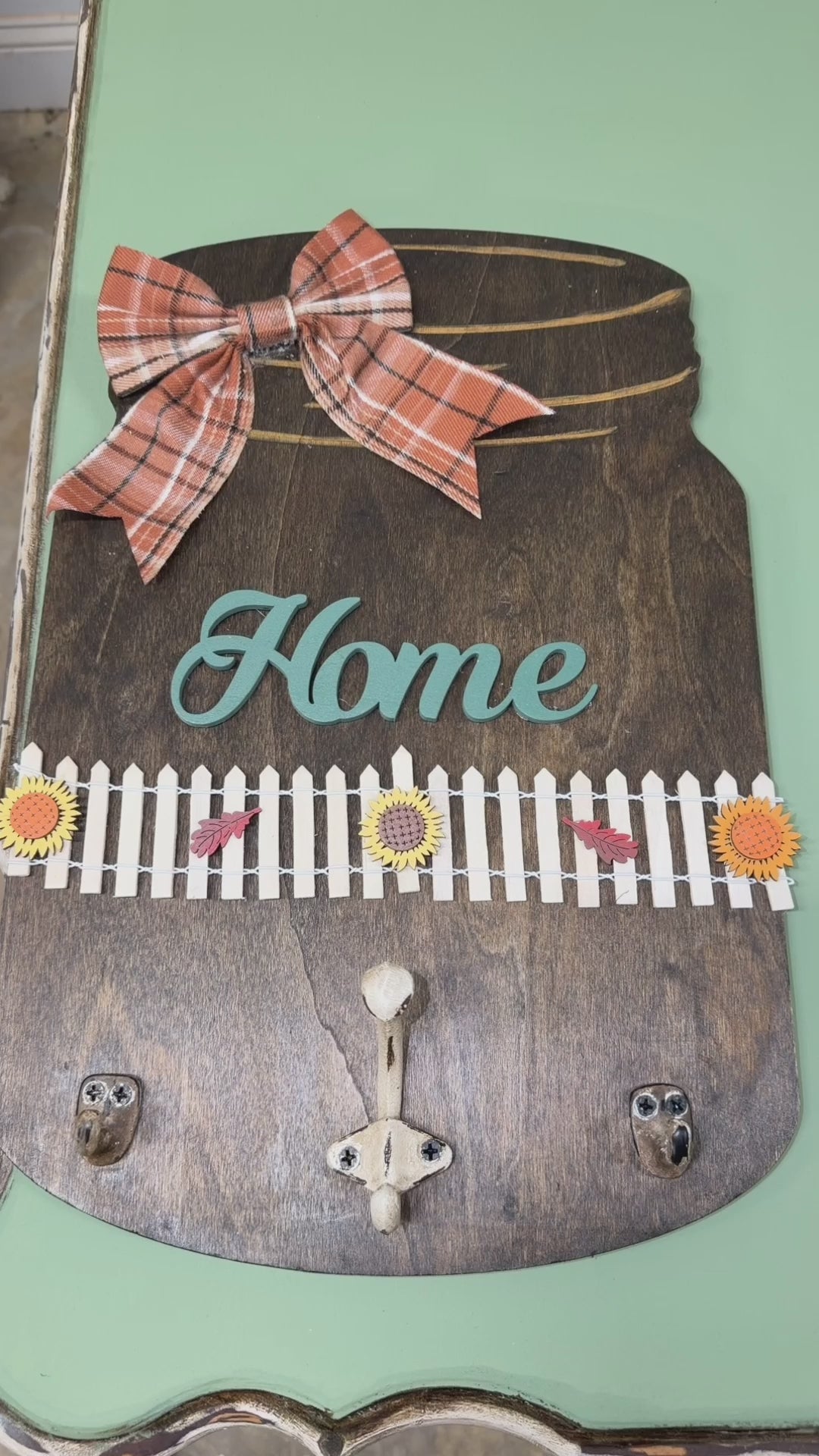 Handmade Mason Jar Key Holder