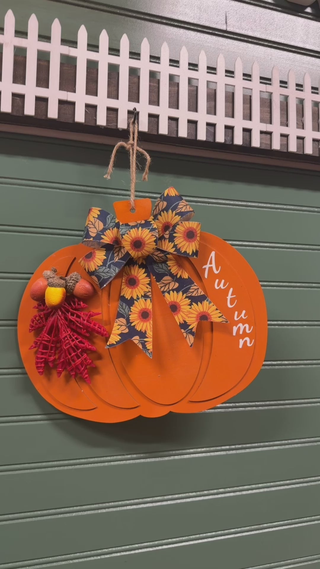 Custom Made Autumn Pumpkin Sign