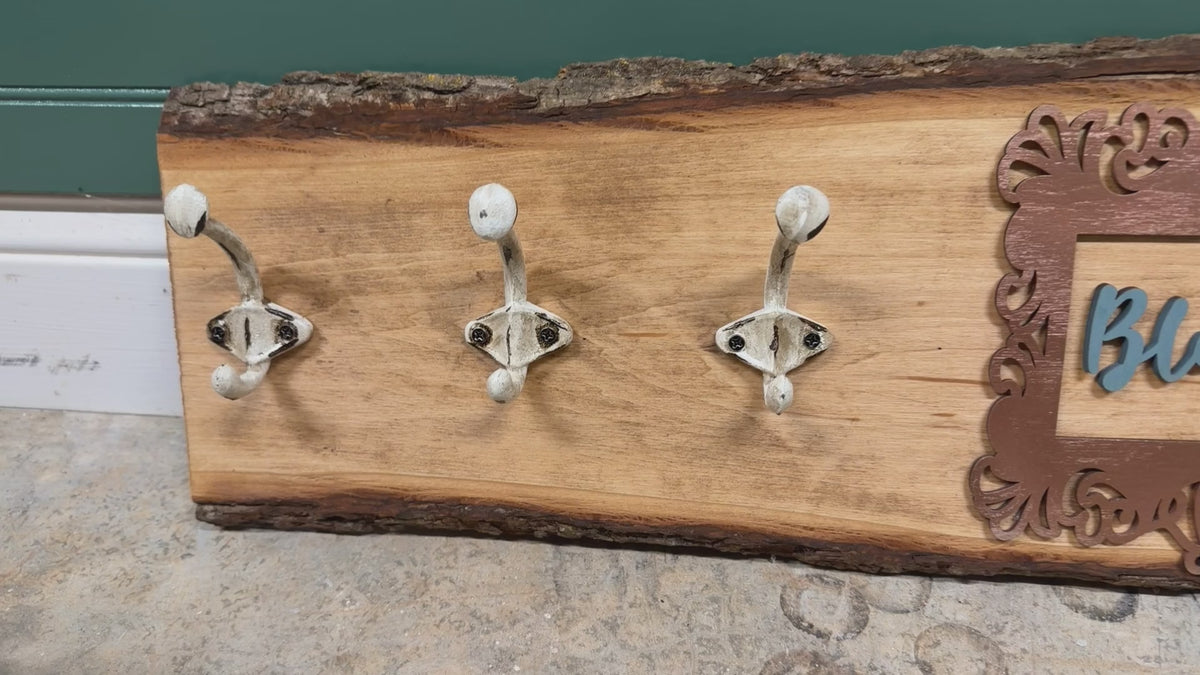 Custom Made Wood Key Holder Plaque